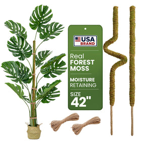 K-Brands 42-inch bendable moss pole supports Monstera climbing