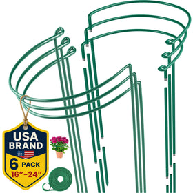 K-Brands adjustable plant stake, 16–24 inches, ideal for versatile garden support.