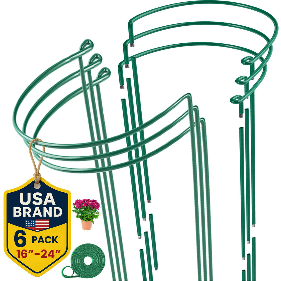 K-Brands adjustable plant stake, 16–24 inches, ideal for versatile garden support.