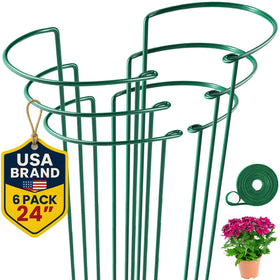 K-Brands tall plant support stake with rustproof core for outdoor durability.