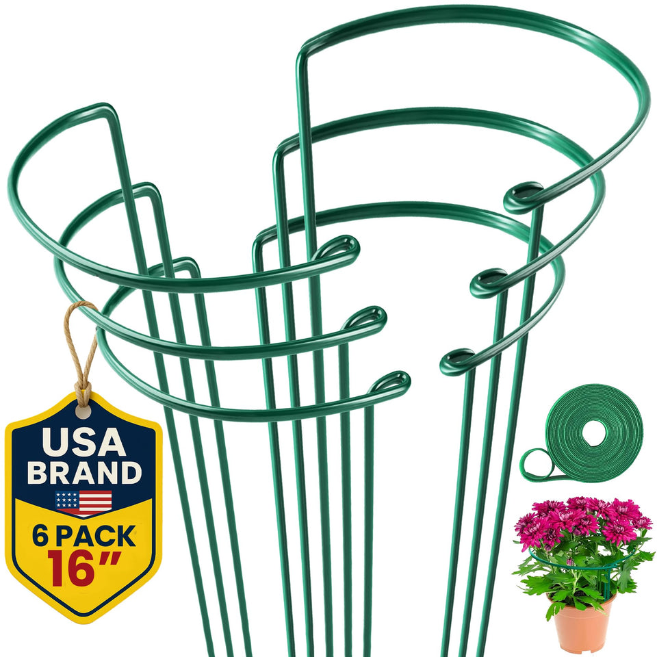 K-Brands tall plant support stake with steel core for sturdy garden holds.