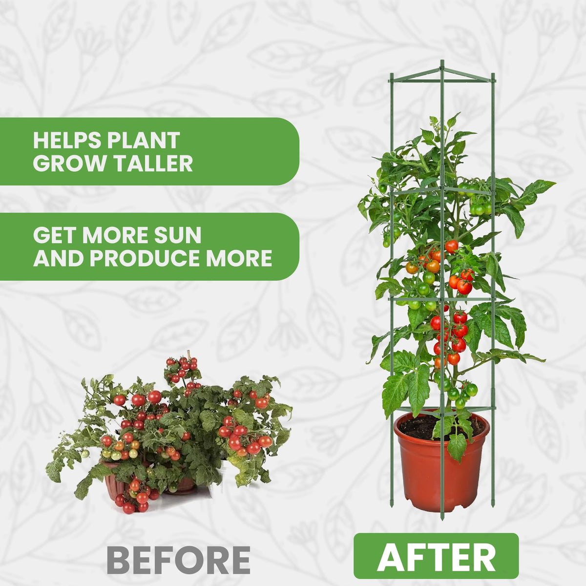 K-Brands tomato cage durable for indoor-outdoor use in any season.