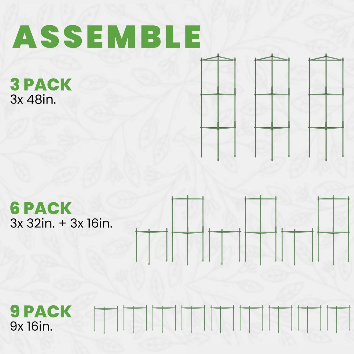 K-Brands tomato cage enables vertical growth for jasmine and beans.