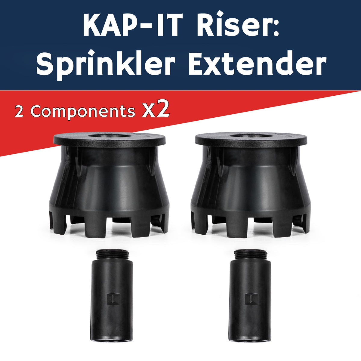 K-IT no-dig stackable irrigation height adapter enables quick height adjustments.