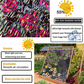 KAAOGITY durable polyethylene knit shade cloth resists tearing.