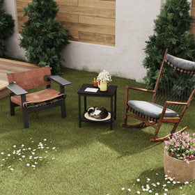 KAAPSAM sleek black finish complements poolside, garden, and patio setups.