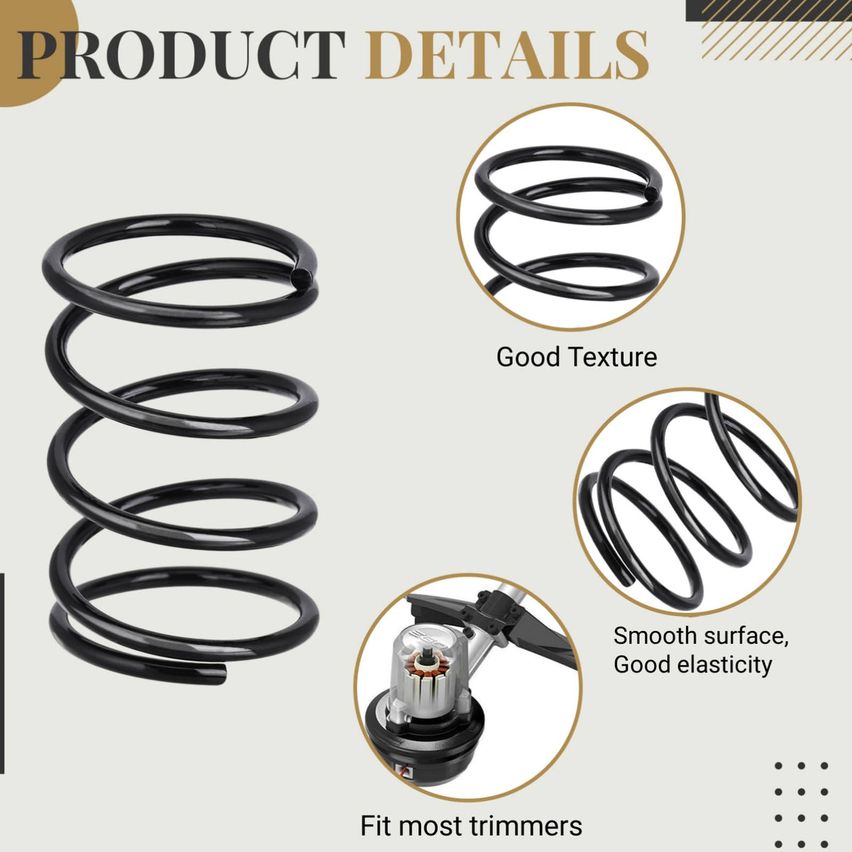 Kabalerty four-pack springs shown, affordable replacement solution.