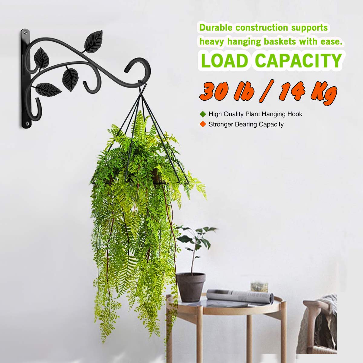 KABB leaf-design iron hanger detail adds chic touch