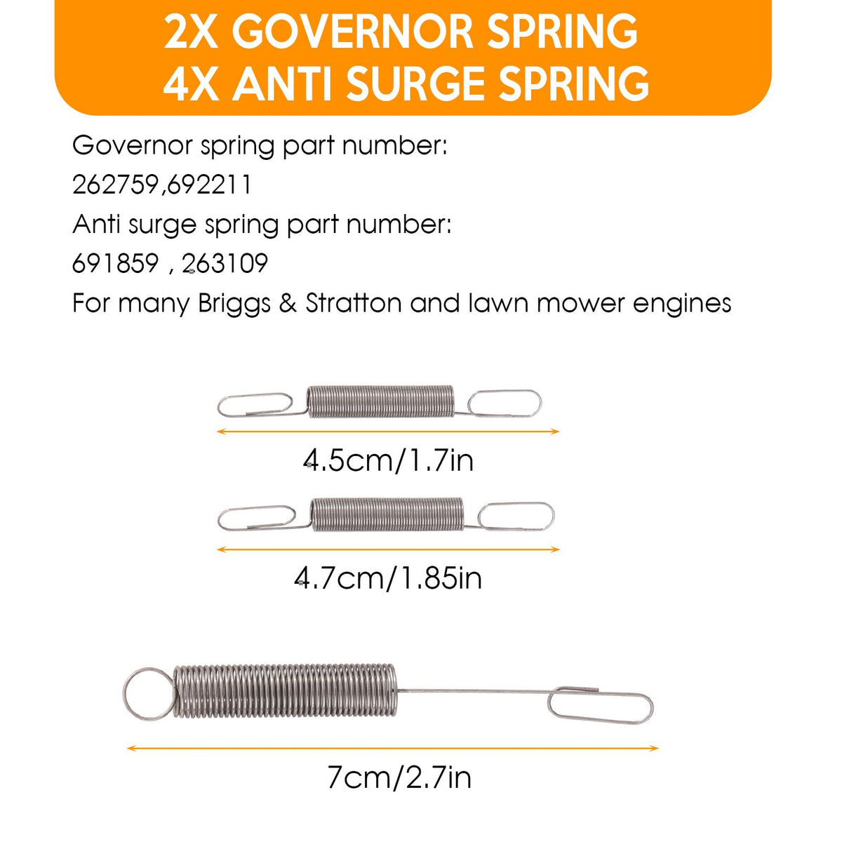 Kaberalty throttle rods set for Honda GCV engines and similar models.