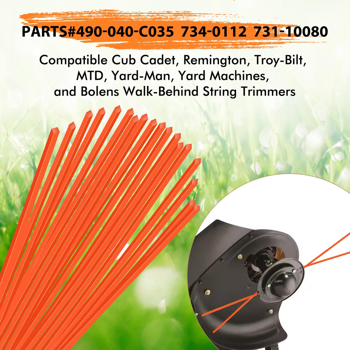 Kaberalty trimmer line compatible with Craftsman for smooth operation.