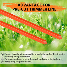 Kaberalty trimmer line compatible with Troy-Bilt for reliable mowing.