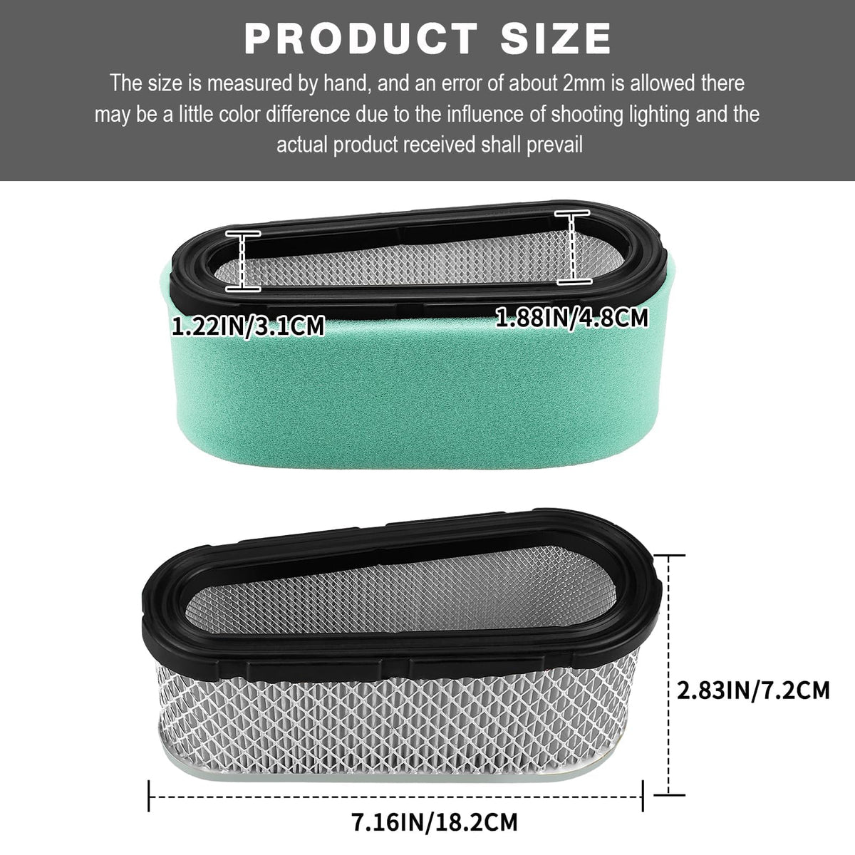 Kabing pre filter for Briggs Stratton 4142 and 272403 demonstrates enhanced dust protection
