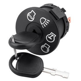 Kabing ignition switch key front view for easy replacement on John Deere mowers