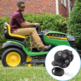 Kabing ignition switch in use on a lawn mower demonstrating reliable ignition