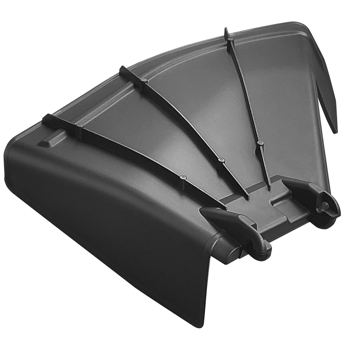 Kacarber 606930 discharge deflector chute for Hustler Raptor 54 improves grass discharge control.