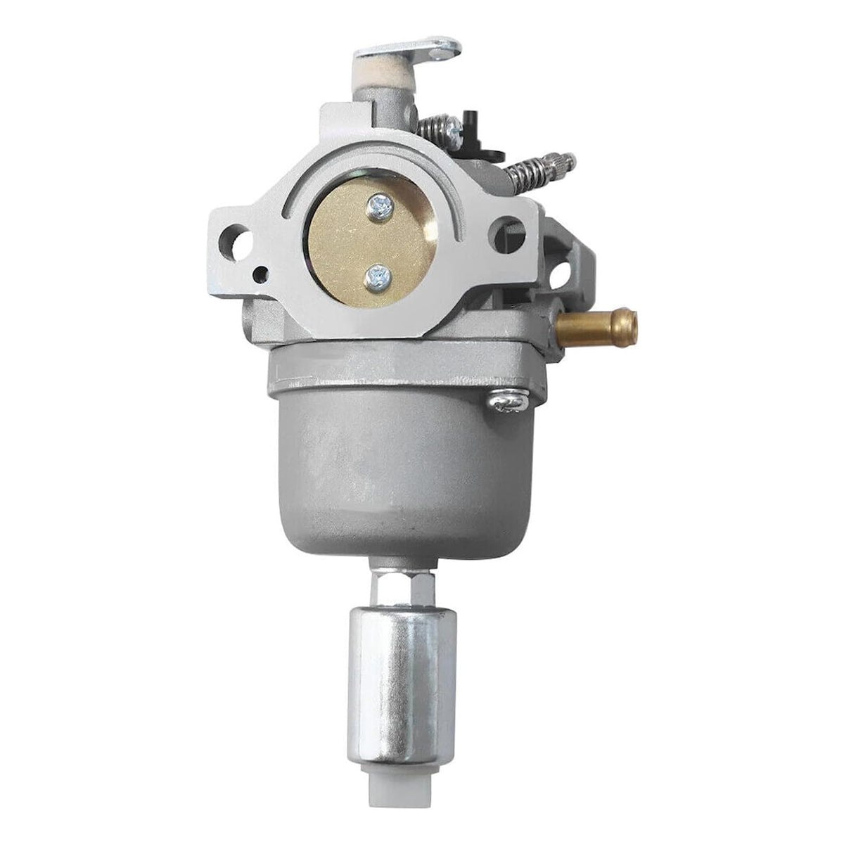 Kacarber LTR2000 carburetor shown with air and fuel filters installed