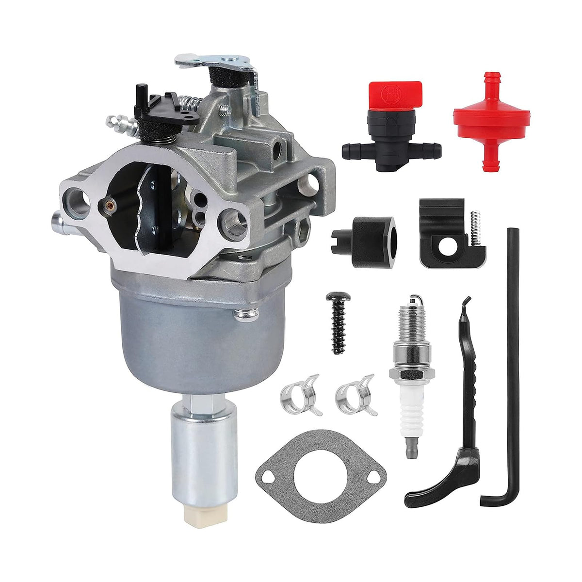 Kacarber LTR2000 carburetor with spark plug and clamps included