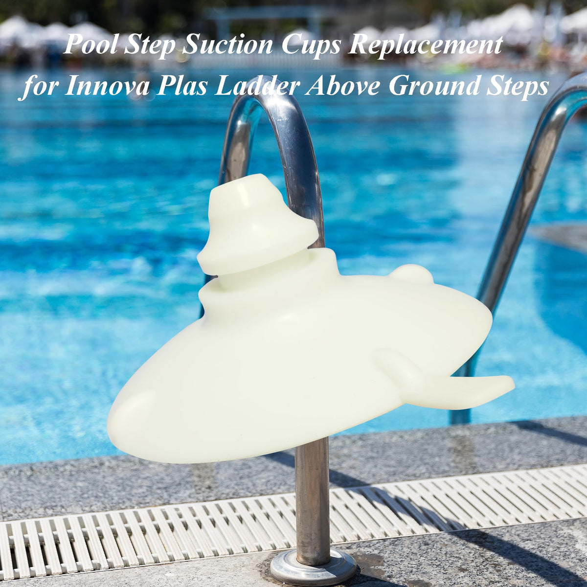 KACOMACO pool ladder bottom attachment for safer, steadier steps