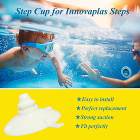 KACOMACO strong rubber suction for reliable pool step fixation