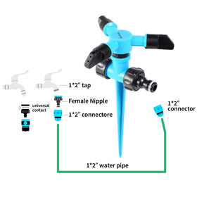 Kadaon garden sprinkler easy plug-and-play setup for quick installation.