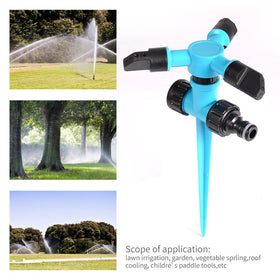 Kadaon garden sprinkler three-arm ABS plastic for reliable performance.
