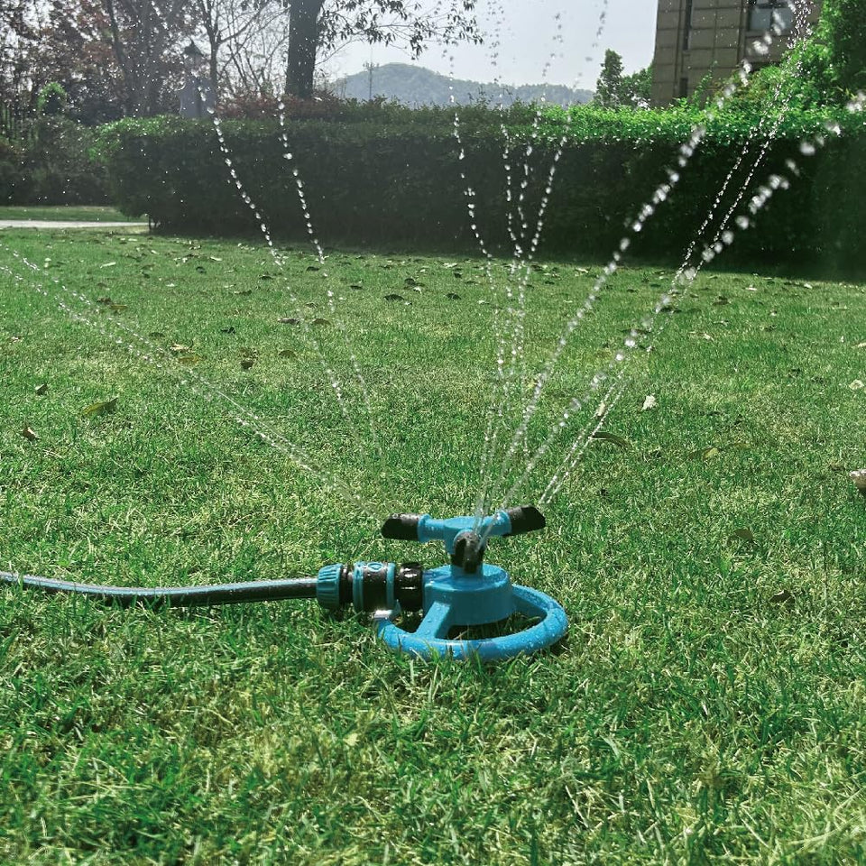 Kadaon lawn sprinkler 360 rotation for even coverage on large lawns.