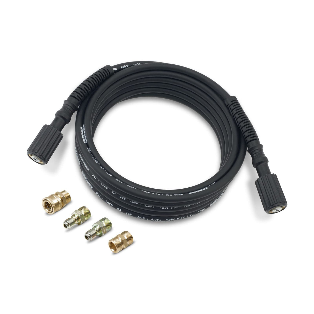 Kaercher 25ft high-pressure hose extended for greater cleaning reach