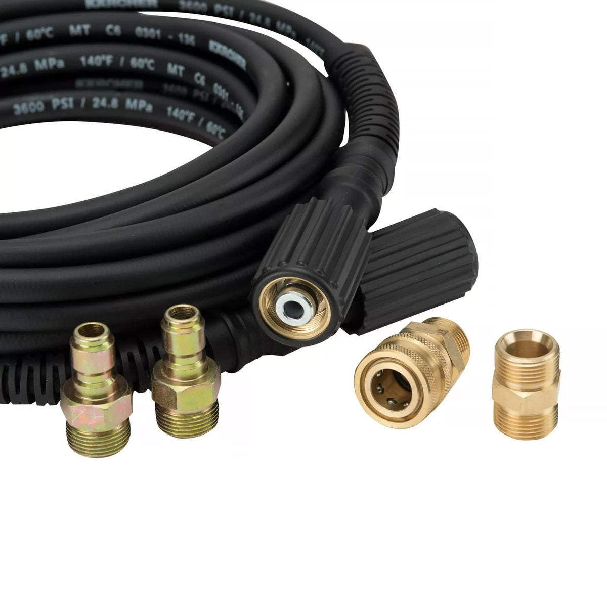 Durable thermoplastic Kaercher hose resists kinks during use