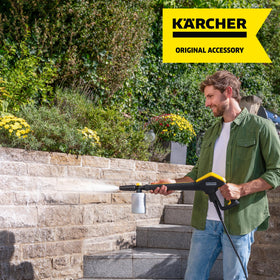Kärcher FJ6 detergent dial enables precise soap dosing during cleaning