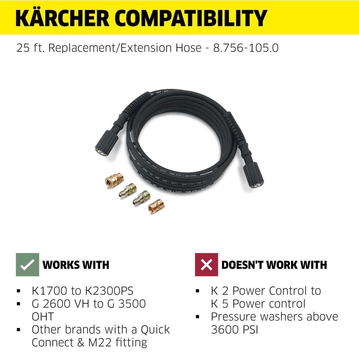 Kaercher replacement extension kit adds length and versatility