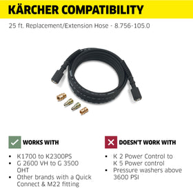 Kaercher replacement extension kit adds length and versatility