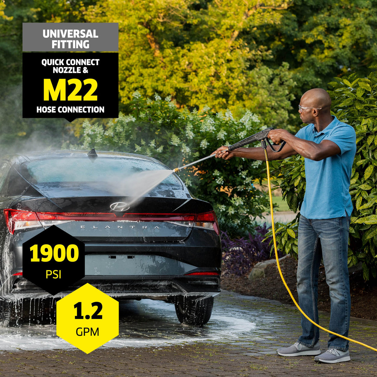 Kärcher K1900PS all-nozzles kit, versatile cleaning for driveways and decks