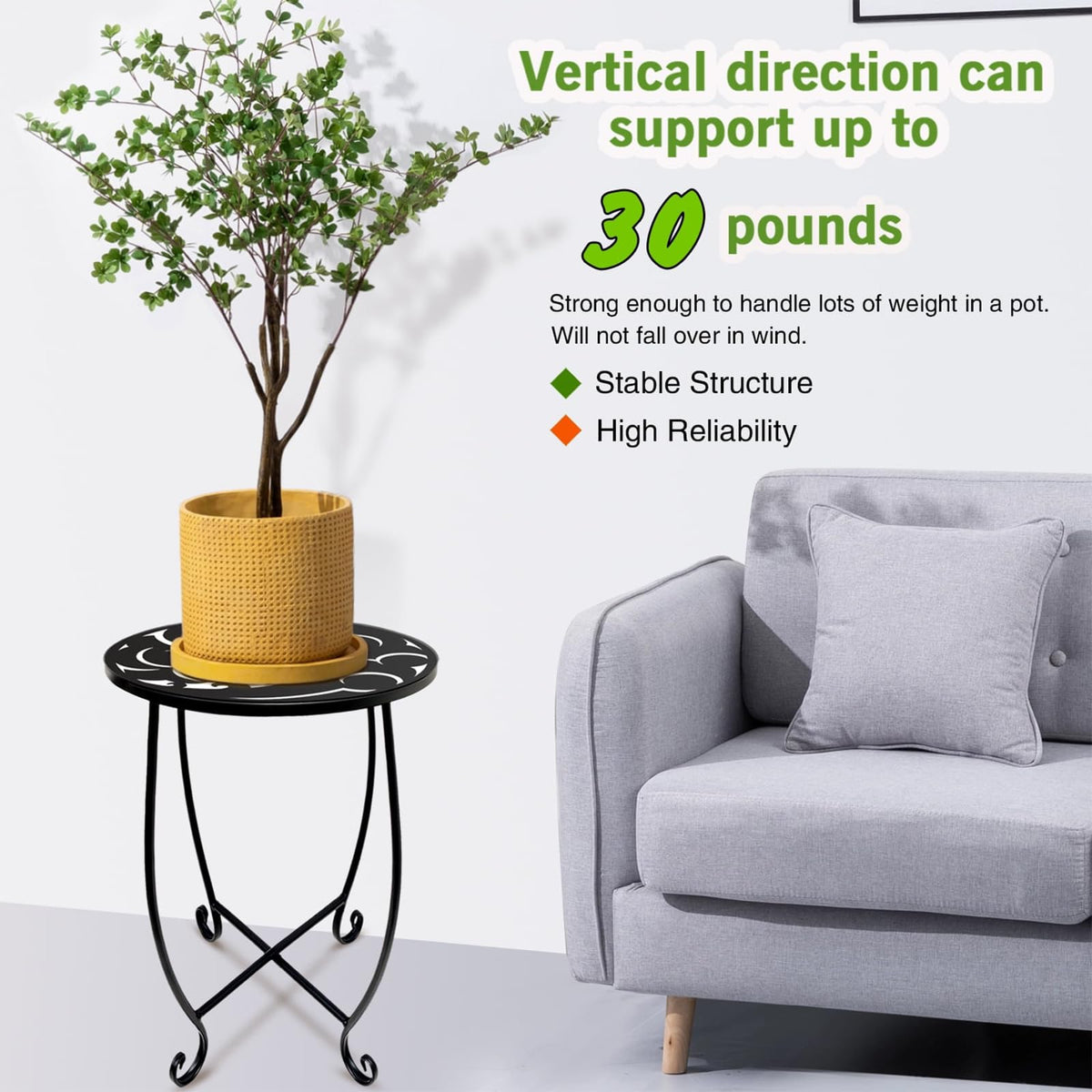 Kaesithar floor-friendly legs prevent scratches on wood or tile