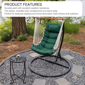 Kaesithar compact 11-inch round table saving space on balcony or small patio