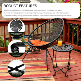 Kaesithar four-leg base with protective pads preventing floor scratches and wobble