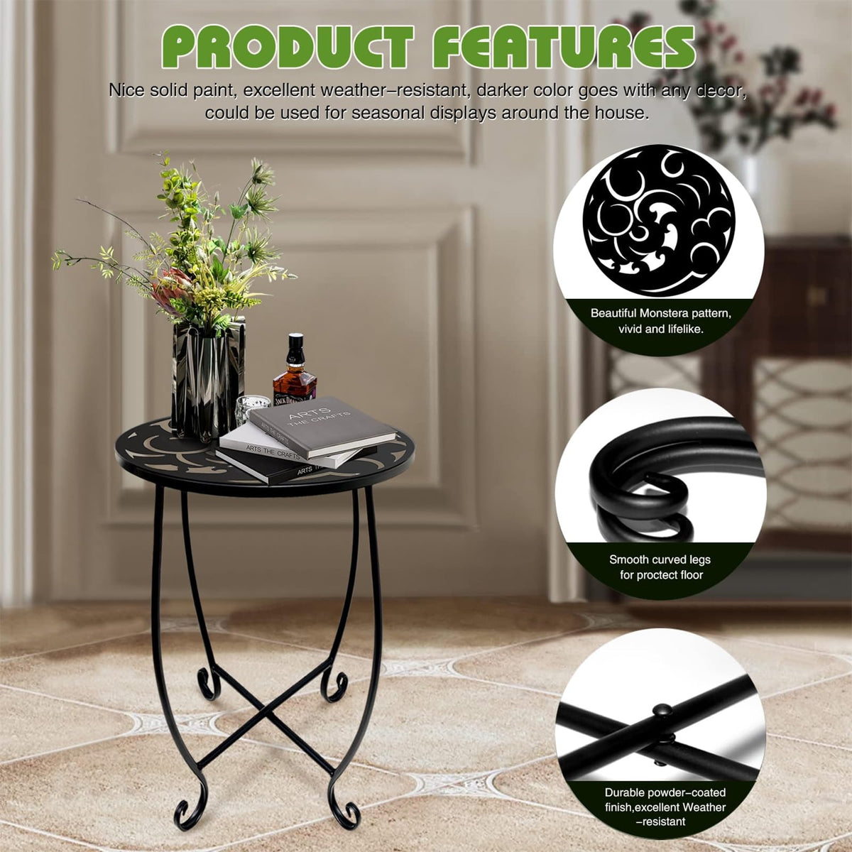 Kaesithar stand with X-frame stability supports up to 30 lbs