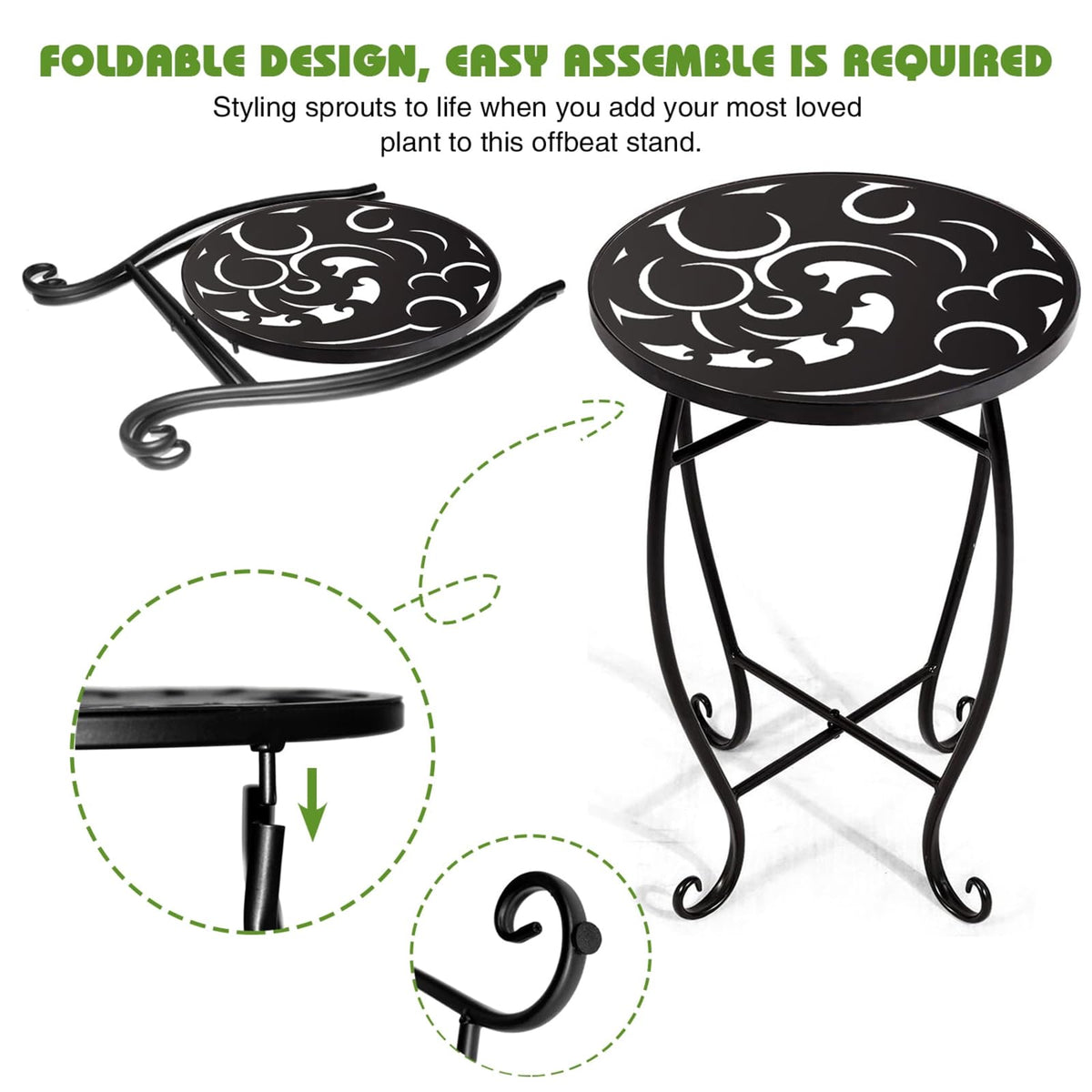 Kaesithar swirl-pattern top adds modern flair and promotes air flow