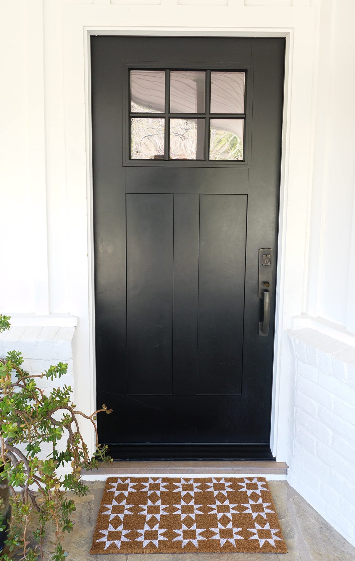 KAF Home coir doormat showing 17x30 inch size for entrances
