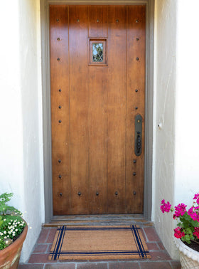 KAF Home doormat blue for indoor-outdoor use with heavy traffic