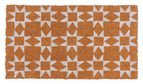 KAF Home coir doormat with heavy-duty non-slip backing for safe entryways