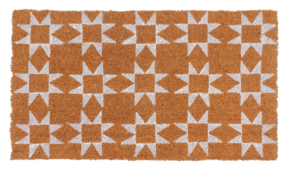 KAF Home coir doormat with heavy-duty non-slip backing for safe entryways