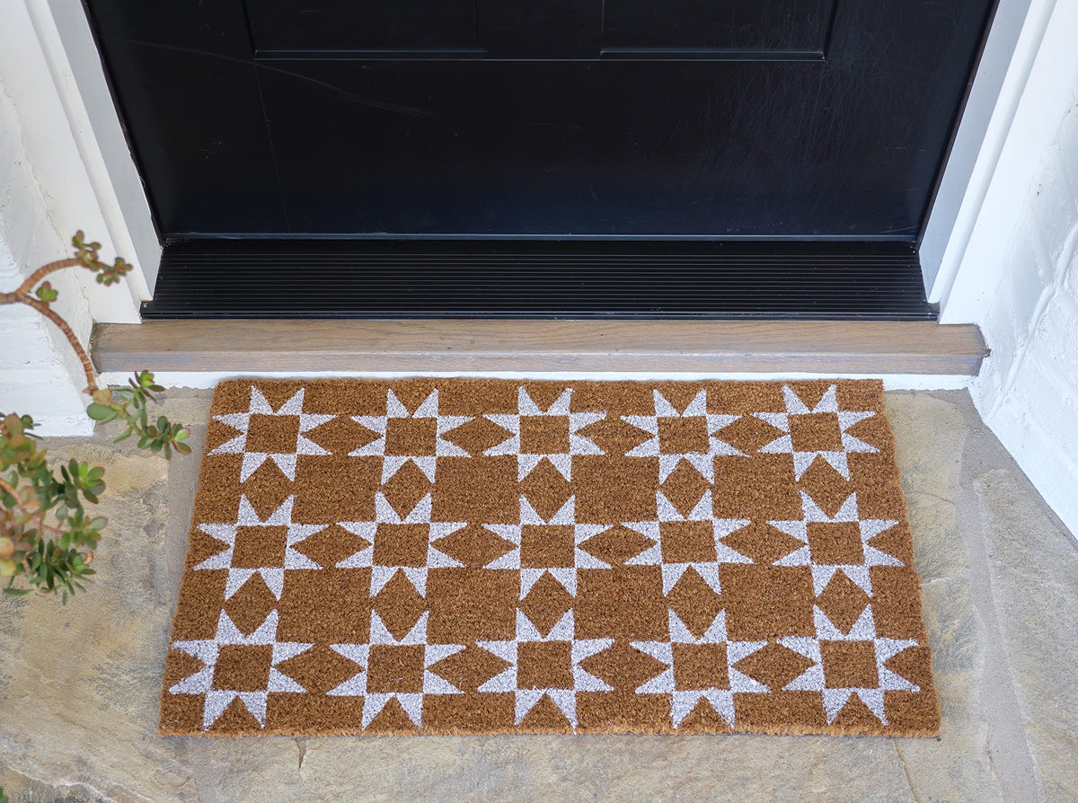 KAF Home coir doormat designed for indoor and outdoor use