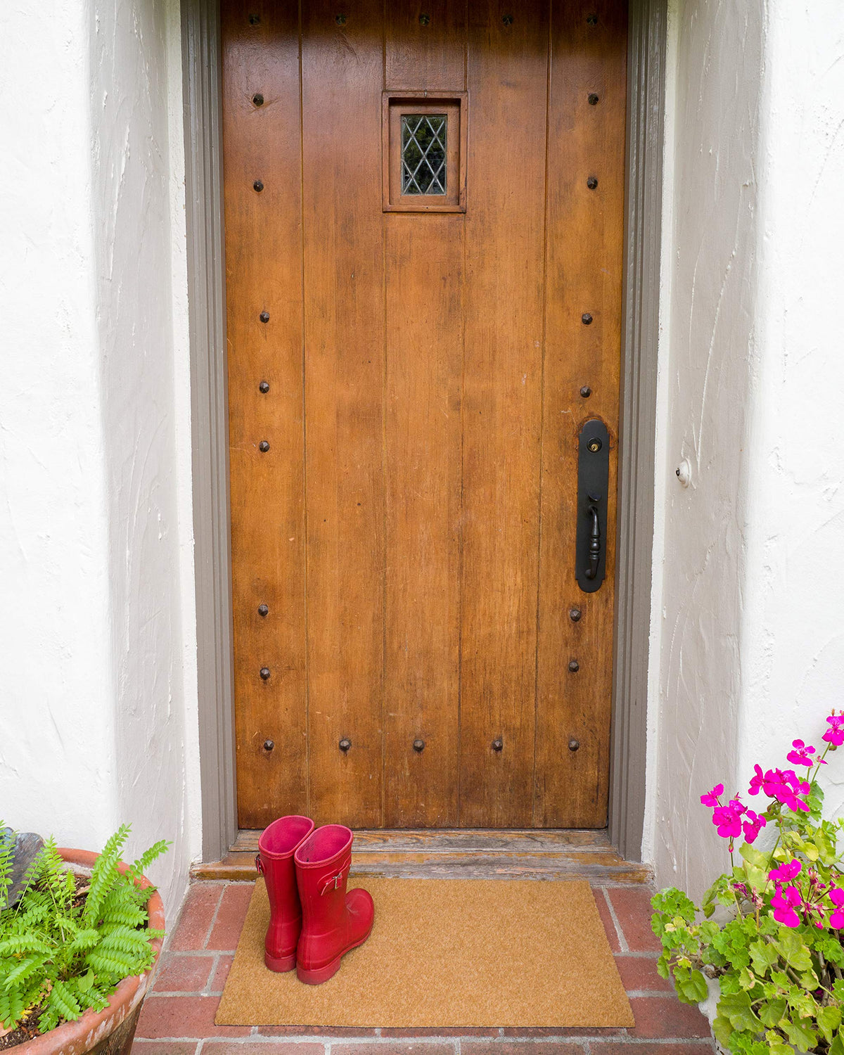 KAF Home Eco Coir Doormat close-up shows durable weather-ready fibers.