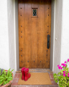 KAF Home Eco Coir Doormat close-up shows durable weather-ready fibers.