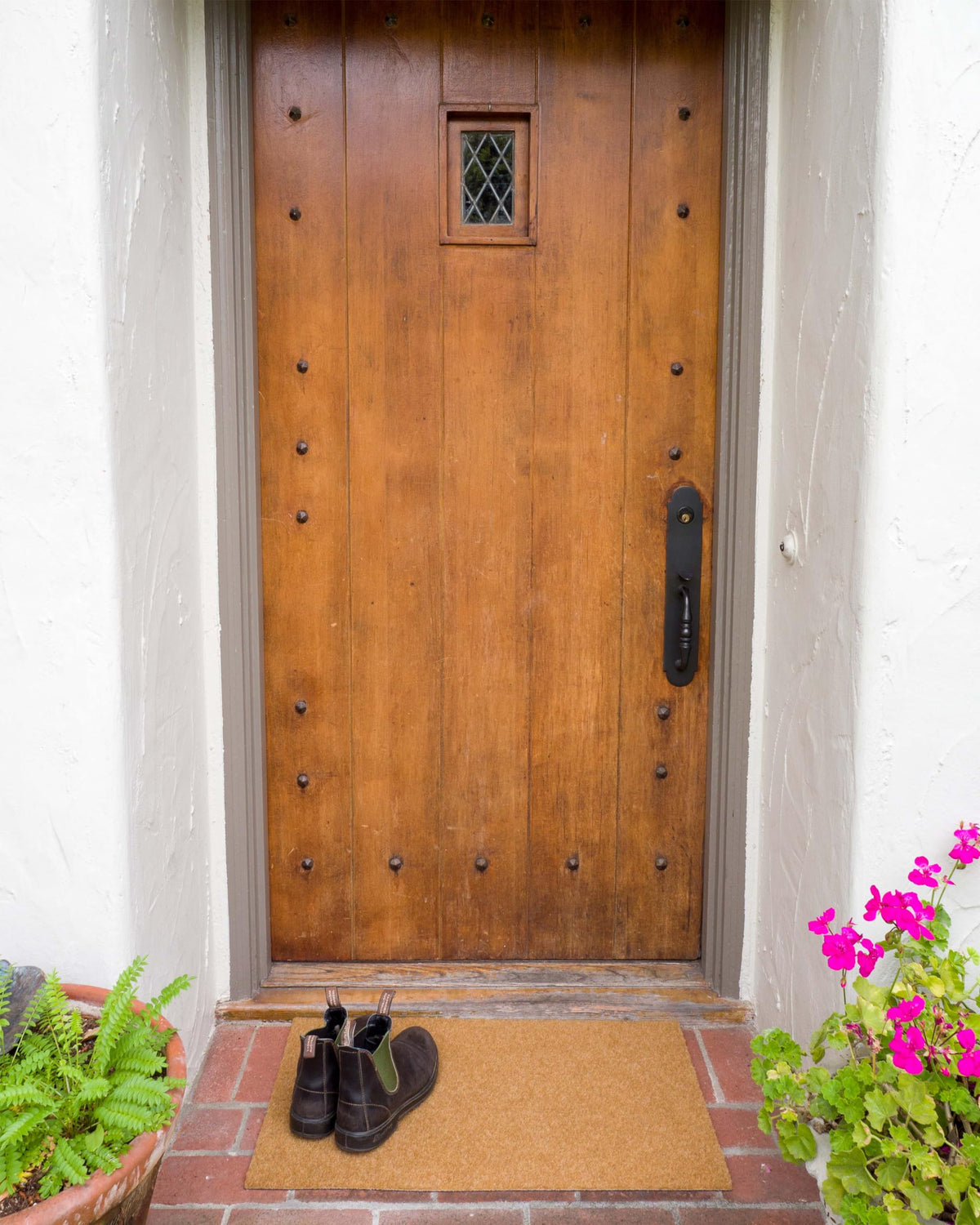 KAF Home Eco Coir Doormat threshold edge shows low-profile entry.