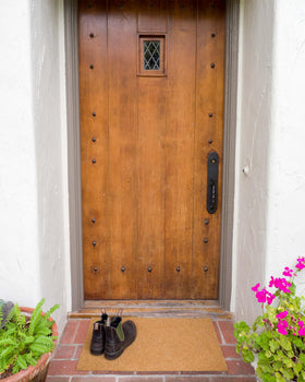 KAF Home Eco Coir Doormat threshold edge shows low-profile entry.