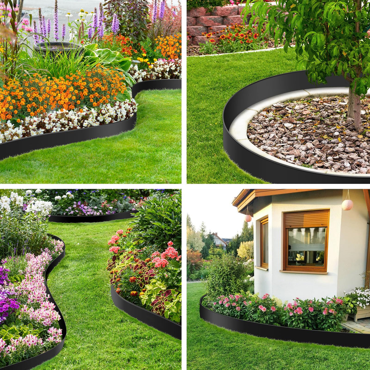 Kafuzi easy-install edging prevents digging and maintains design.
