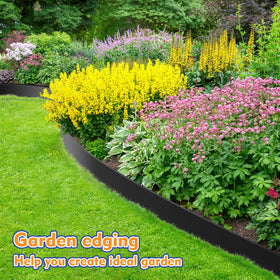 Kafuzi sturdy U-shaped nails secure borders against yard wear.