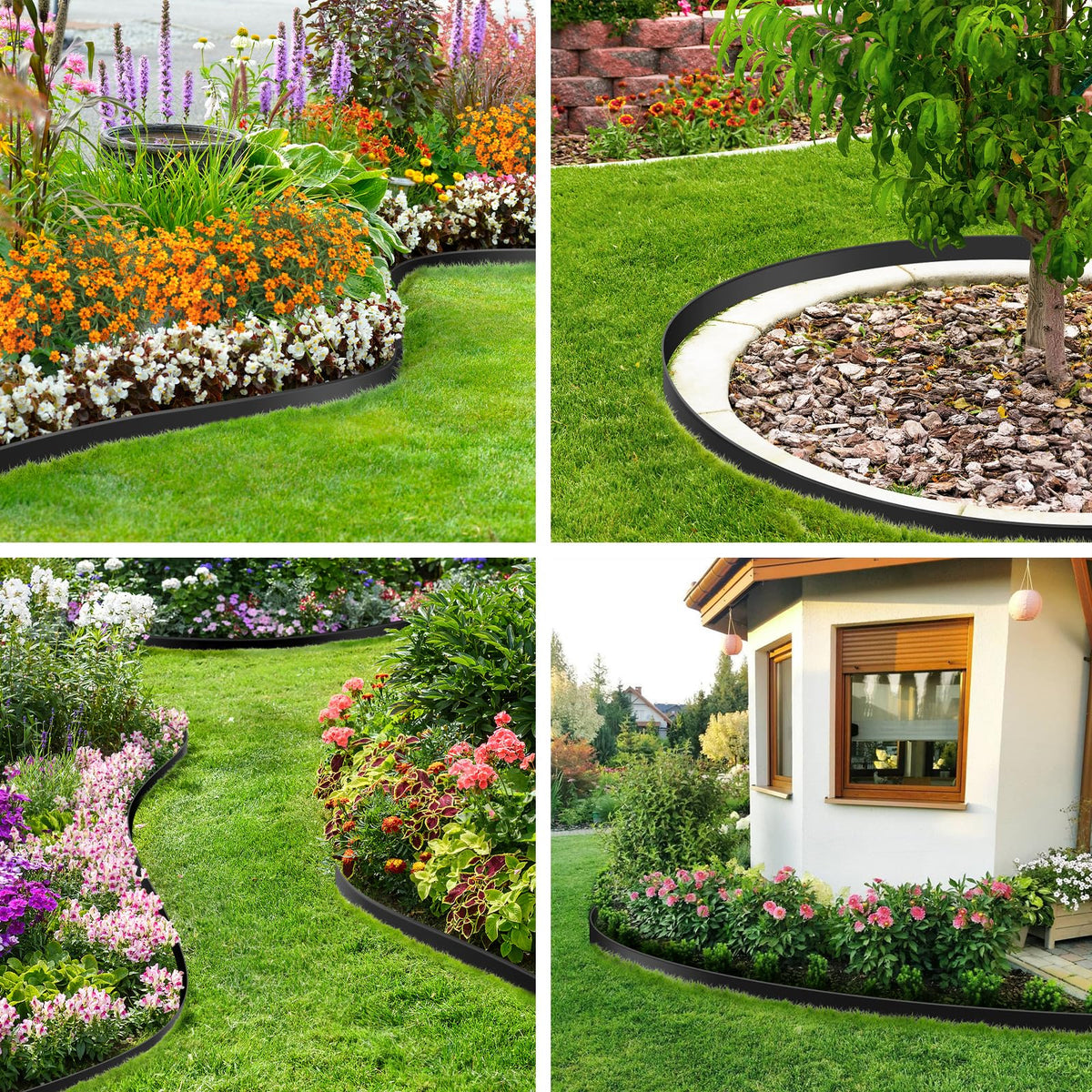 Kafuzi lawn edging frames neat mowing along borders
