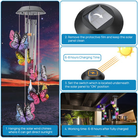 KAHACIYO Solar wind chimes as unique gift, meaningful decor for holidays.